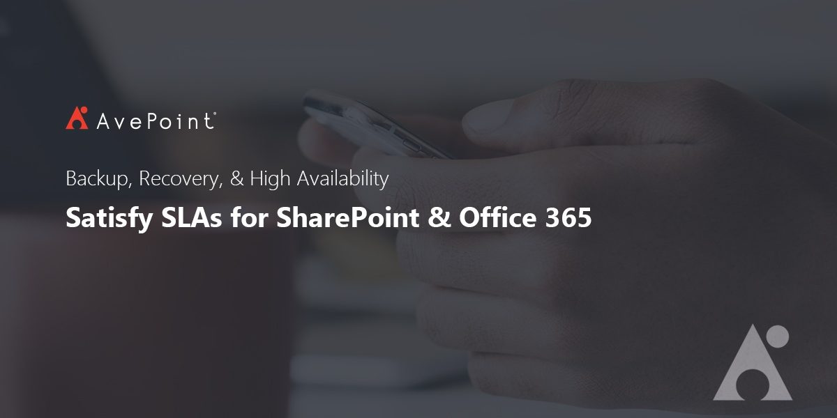 Backup Data Protection For Sharepoint Office 365 Avepoint